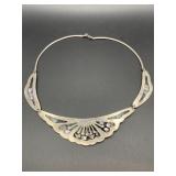 ABALONE INLAID METAL CHOKER MEXICO