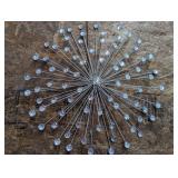 Sun Burst Decorative Jeweled Wall Sculpture