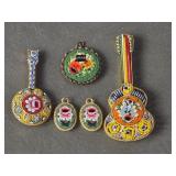 Vintage Micro Mosaic Jewelry Pieces Italy +: See