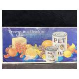 VINTAGE PET MILK METAL ADVERTISING SIGN