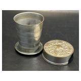 Antique Collapsible Drinking Cup, Bicycling ,