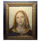 "La Vergine" Head Of The Virgin Marry Print by