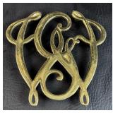 Brass Bicentennial Trivet Virginia Metal Crafters