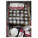 Large Strawberry Flat w/ 100 Watt Light Bulbs NOS