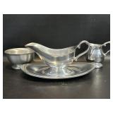Wilton Armetale Plough Tavern Pewter Gravy Boat