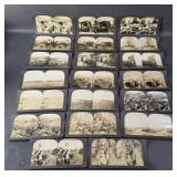 Antique Keystone Stereoview cards WWI Military +
