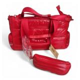 NEW Steve Madden Red Puffer Purse Crossbody