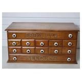 Antique Spool Cabinet ' Crawley's Needles '