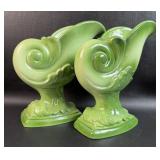 Pair of Handcrafted Cornucopias