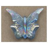 Fenton Art Glass Iridescent Blue Butterfly