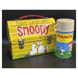 Nice 1968 Snoopy Metal Lunchbox w/ Thermos Have