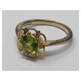 Sterling Silver & Tourmaline Ring 925