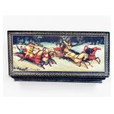 Russian Lacquered Trinket Box