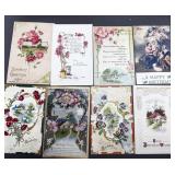 23 Antique Postcards BB London, International Arts