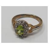 Sterling Silver & Tourmaline Ring 925