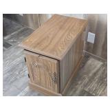 Modern Faux Wood End Table / Chest
