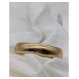 SZ. 11, 14K YELLOW GOLD WEDDING BAND RING 4.7g