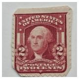 1906 WASHINGTON 2 CENT RED UNITED STATES POSTAGE