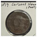 1819 CORONET HEAD PENNY