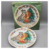 1980 WALT DISNEY LADY & THE TRAMP ARTISAN PLATE