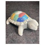 CERAMIC TURTLE W/ MOSIAC SHELL SIGNED CELINA