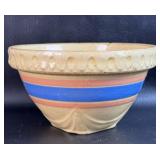 Damaged McCoy Pottery Yellow Ware 7 1/2' Mixing