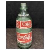 VINTAGE 2-LITER GLASS COCA-COLA BOTTLE