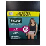 Case of Depends Ladies Medium