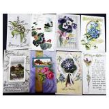 22 Antique Postcards