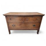 Antique 3 Drawer Oak Dresser