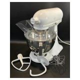 Classic White Kitchenaid Artisan Stand Mixer w/