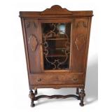 Antique Jacobean Curio Cabinet / Hutch