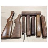 SHOTGUN WOOD FURNITURE 2 BUTT STOCKS & 5