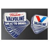 20 NOS 1980s Valvoline Racing Car Stickers