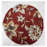 Hand Woven Round Wool Rug 43ï¿½ï¿½ Needs Cleaning