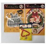 NOS Muffy Vanderbear Clothes Pinafore, Silk Scarf