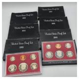 6- 1981 UNITED STATES MINT PROOF COIN SETS