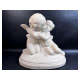 Short Angel Statue Heavy Foot Damage Noted