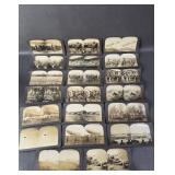 Antique Keystone Stereoview Cards WWI Military +