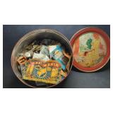 Antique & Vintage Buttons, Sewing Notions & Tin