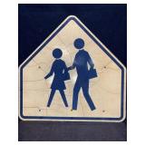 SCHOOL CHILDREN WARNING TRAFFIC SIGN