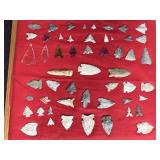 ARROWHEAD COLLECTION ARROWHEADS, BIRD POINTS,