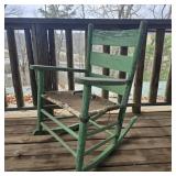 Shabby Weathered Rocking Chair