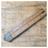 Keen Kutter Folding Boxwood & Brass Rule