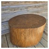 27' Diameter Solid Wood Stump Table