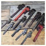 Lot #6 of 12 Pipe Wrenches