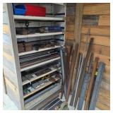 Contents of Cabinet: Metal Stock & Metalworking