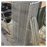 Chrome Metal Rack Shelving Lot