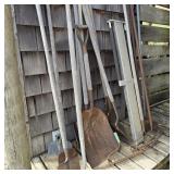 Lot of Tools w/ Rakes & Hoes