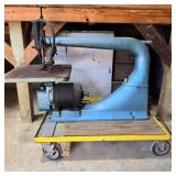 Walker-Turner Co. Scroll Saw on Rolling Platform